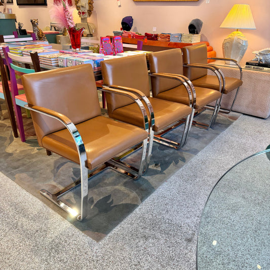Vintage Set of 4 Brno Chairs by Mies Van Der Rohe