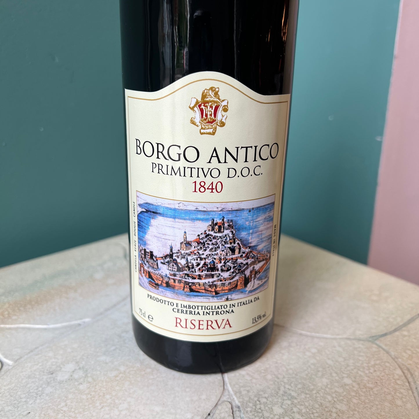 Buon Appetito Wine Bottle Candle