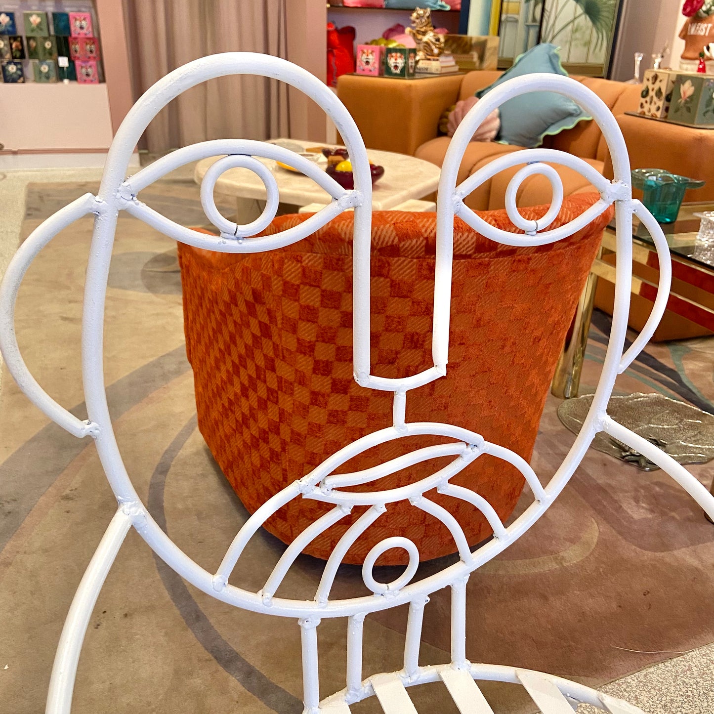Pair of White John Risley Style Face Chairs