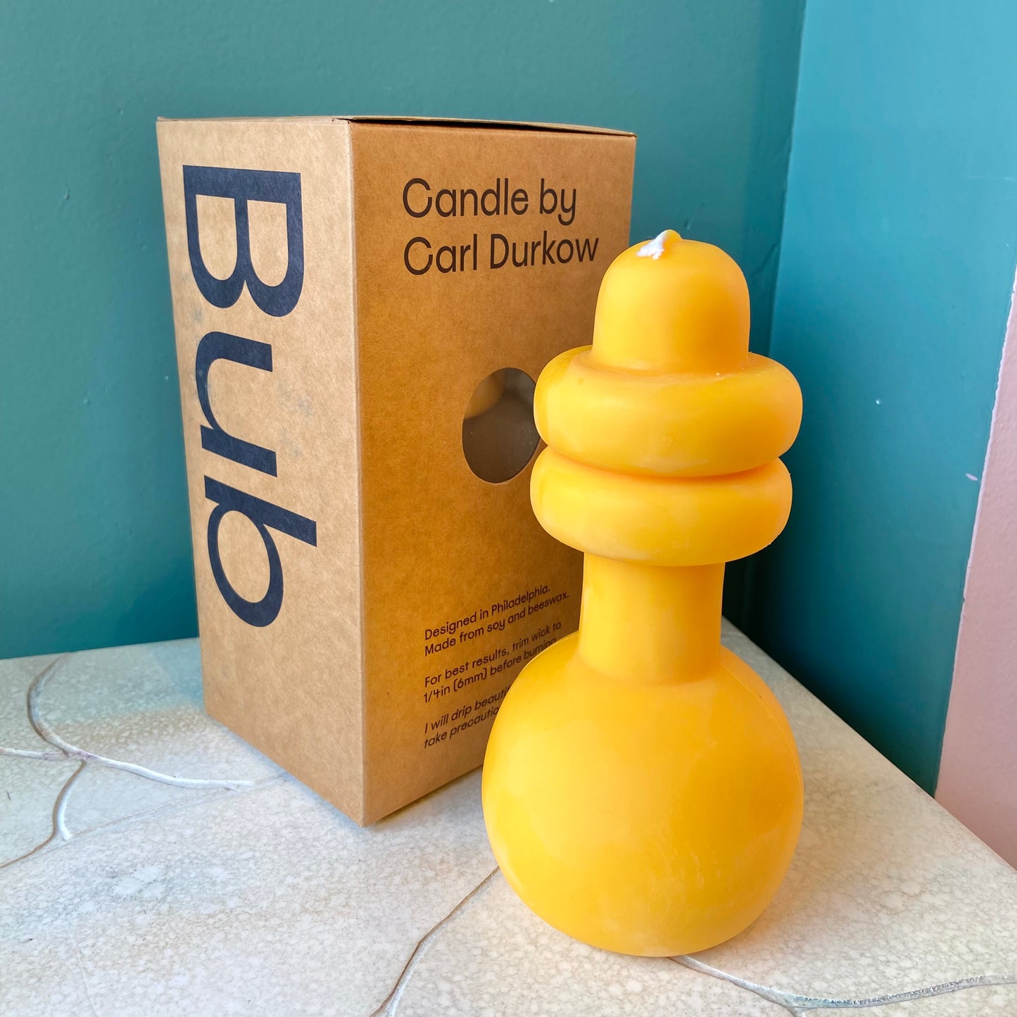 Yellow Spindle Candle Bub