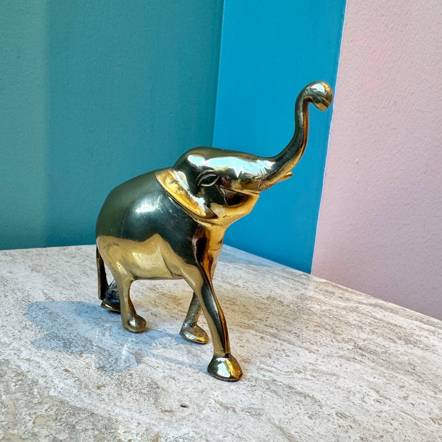 Vintage Brass Elephant Figurine