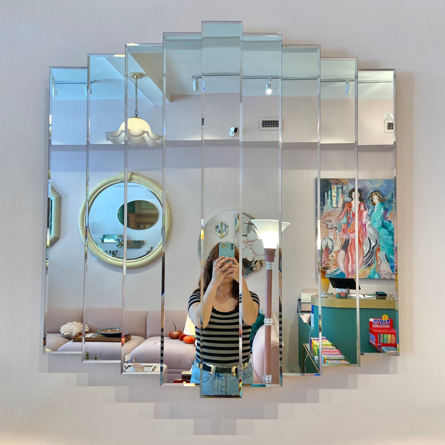 1980's Multi Panel Mirror