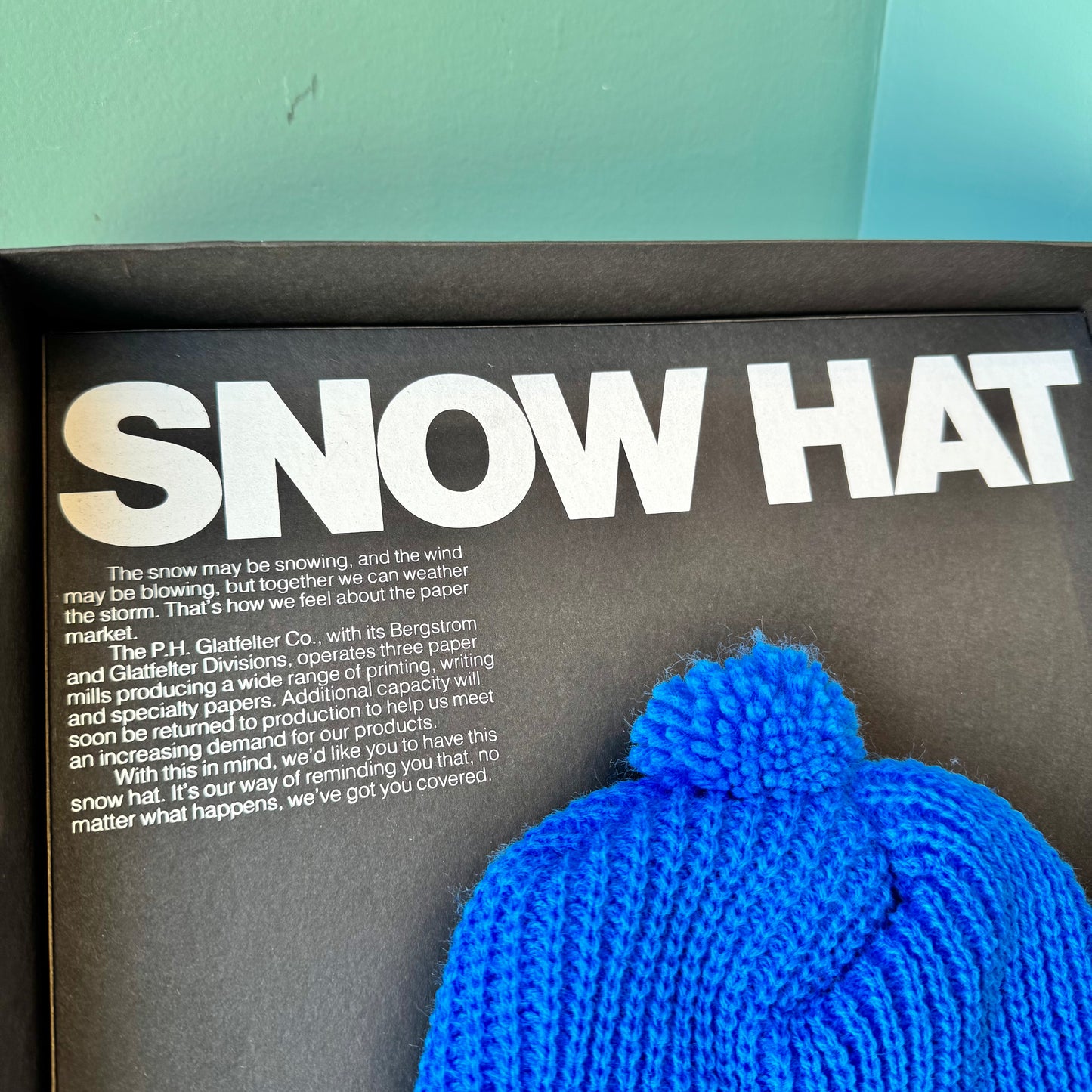 Vintage Advertising ‘Snow Hat’ Prototype