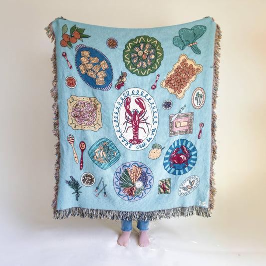 C'est La Vie Lobster Blanket by Lindy Stark