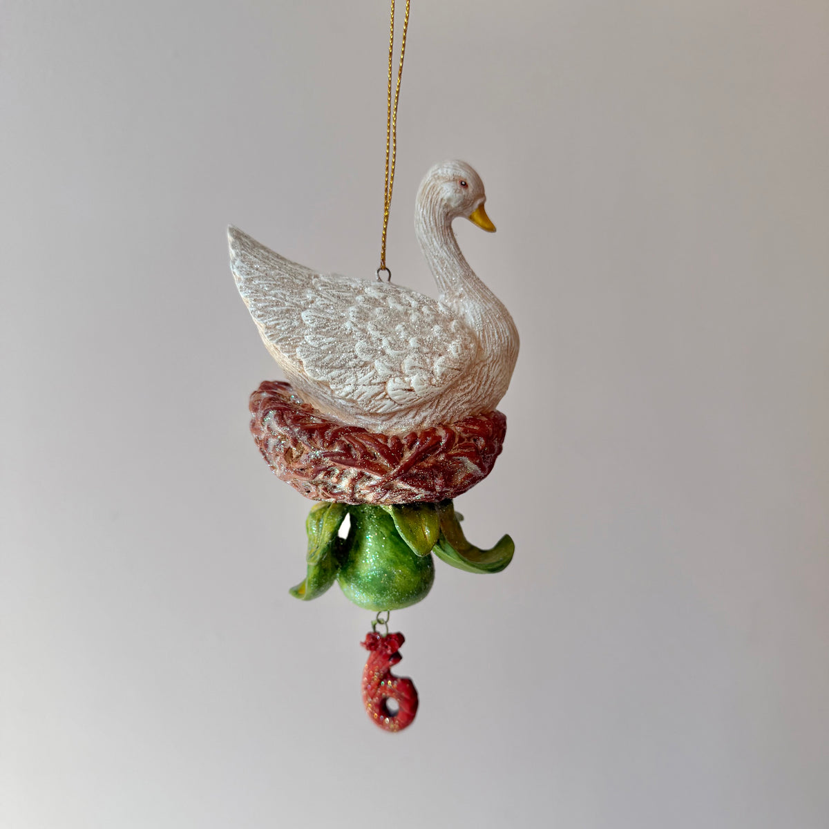 Vintage Six Geese A Layin' Ornament