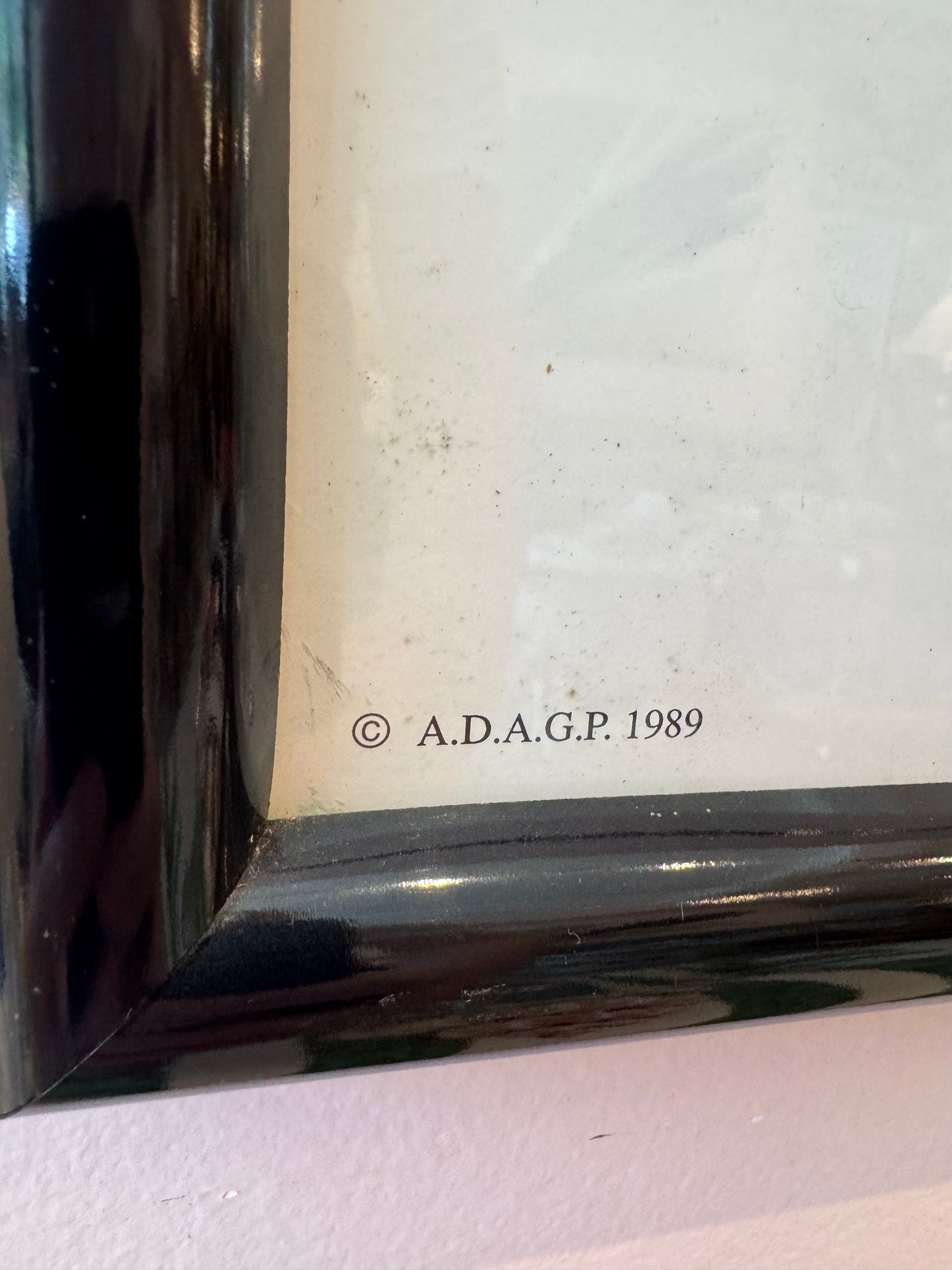 Vintage 1989 Alberto Magnelli Framed Exhibition Poster