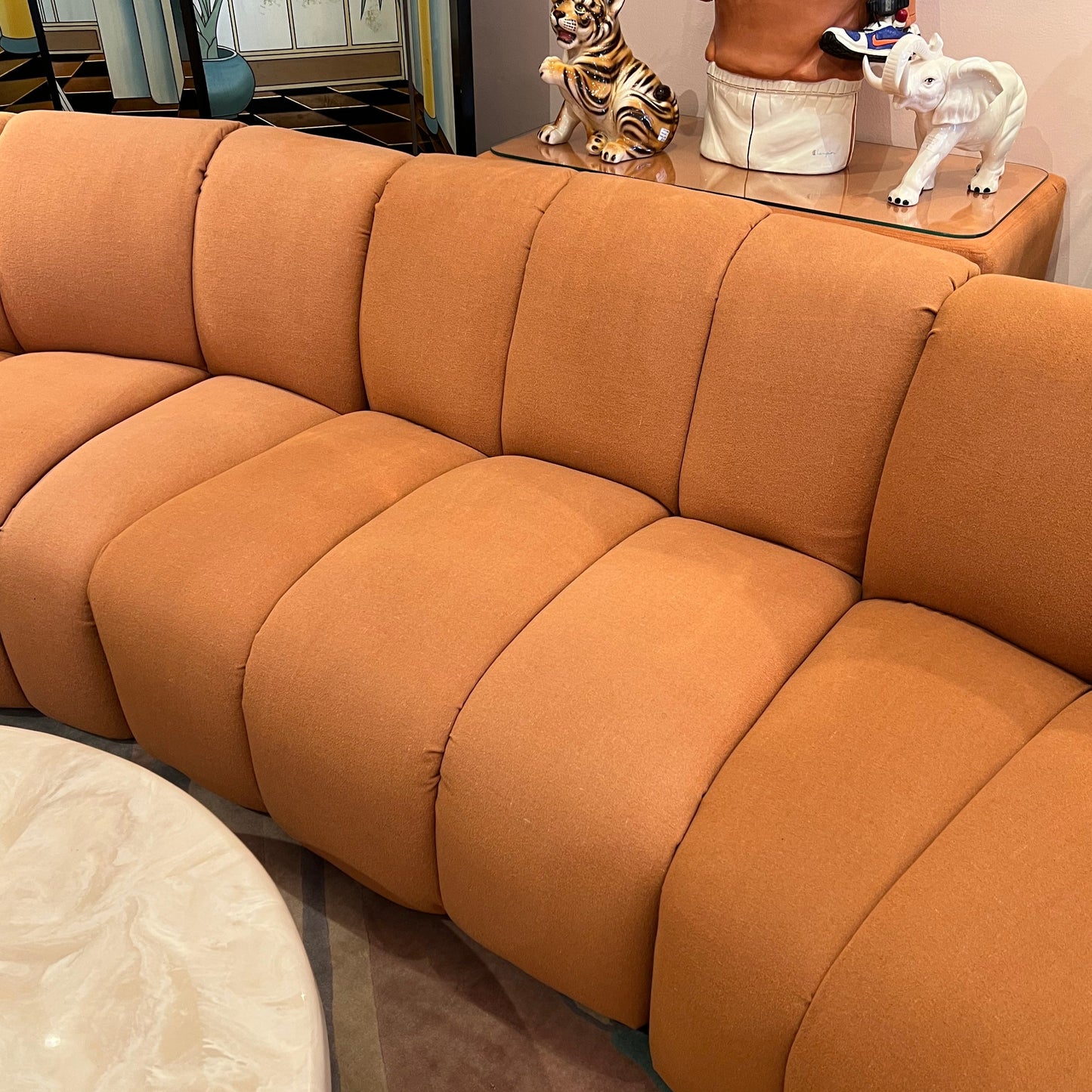 Vintage Terracotta Modular Sofa by Bernhardt (per piece)
