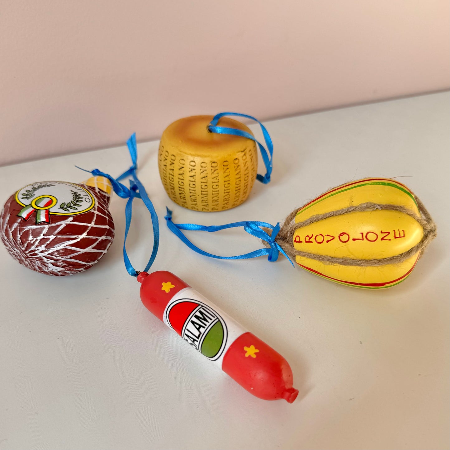 Deli Meat and Cheese Resin Food Ornaments