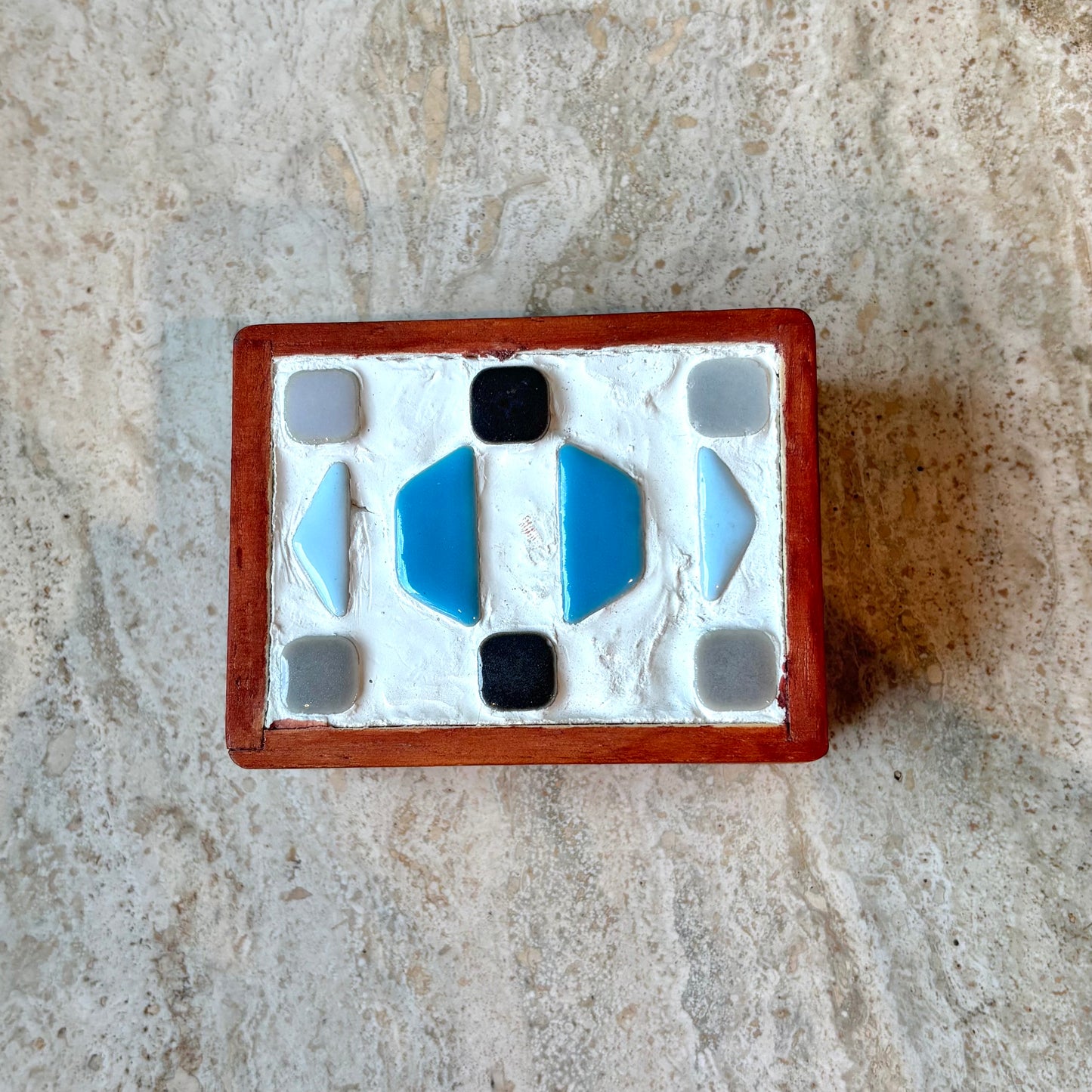 Vintage Mosaic Lid Box