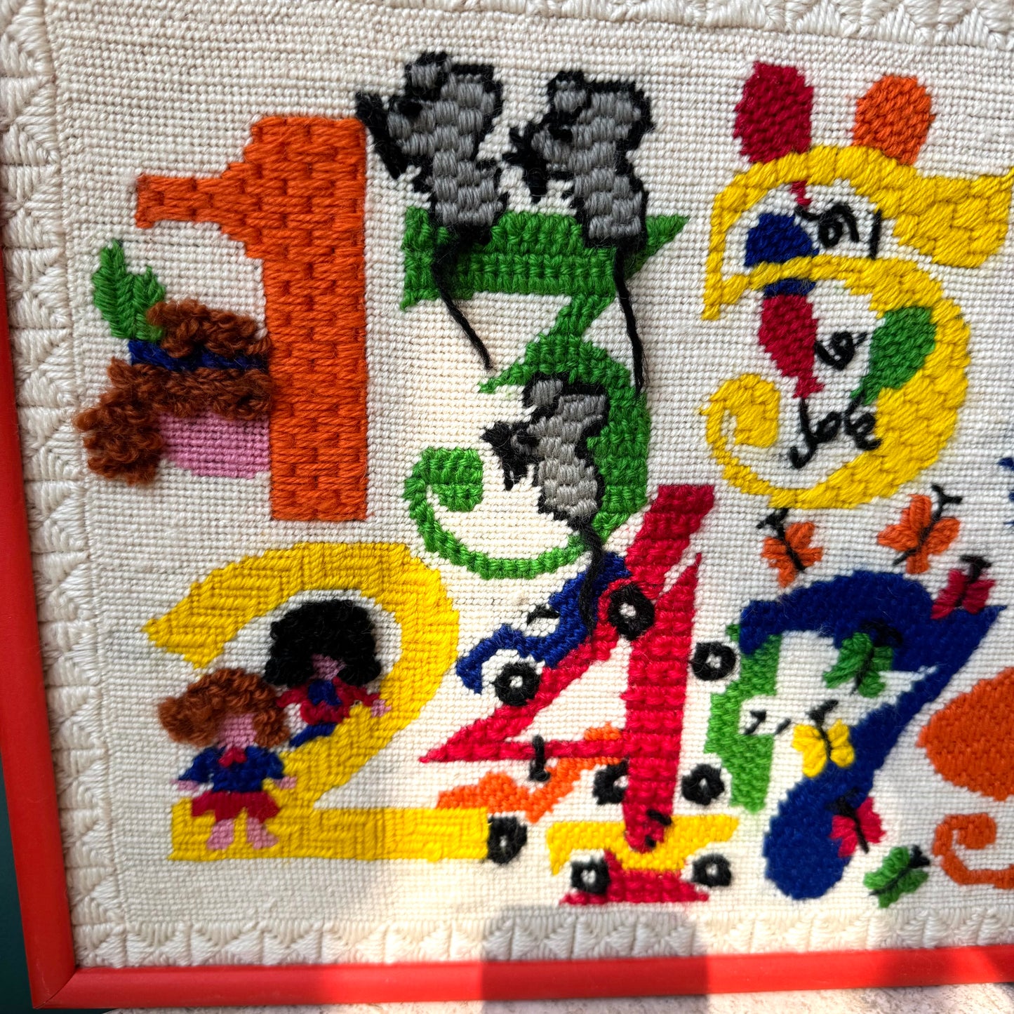 Vintage Numbers Needlepoint