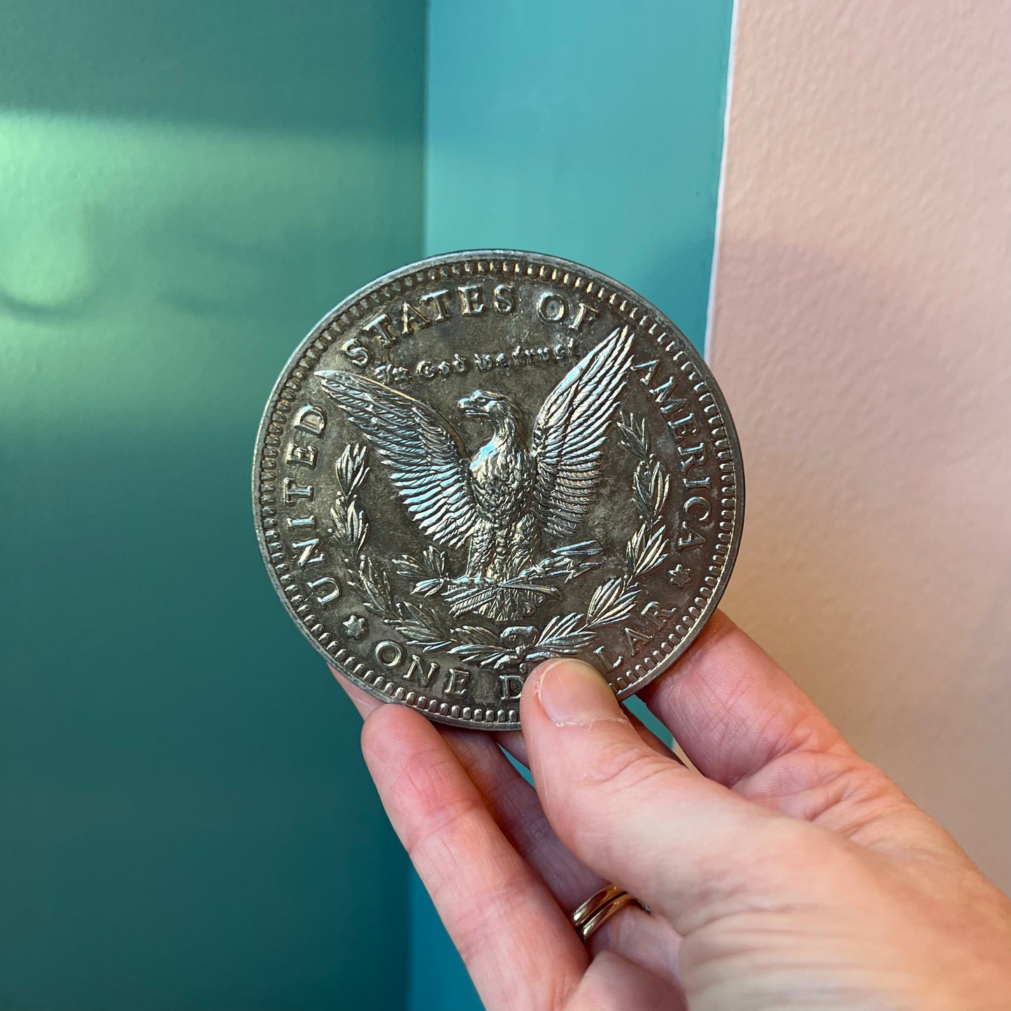 Set of Four Vintage Oversized Novelty Coins