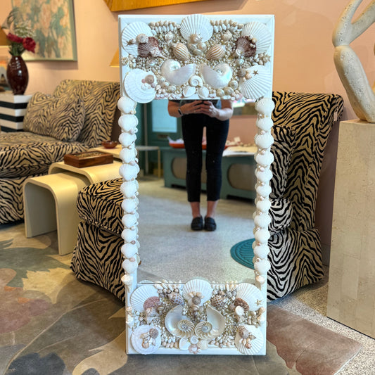 Vintage Shell Encrusted Mirror