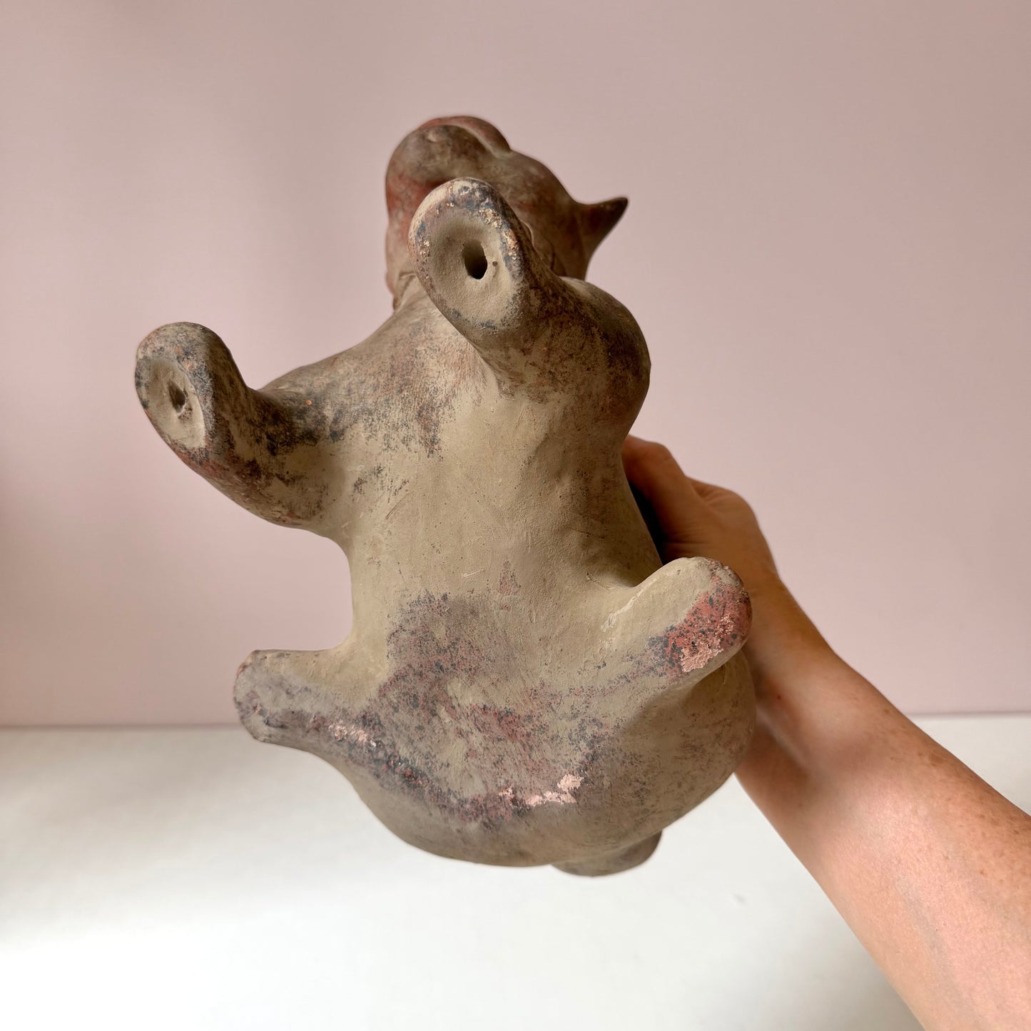 Vintage Mid-Century Colima Mexican Clay Dog Vessel