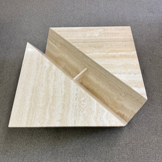 Vintage Square Travertine Coffee Table