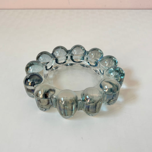 Vintage Blue Boopie Glass Dish