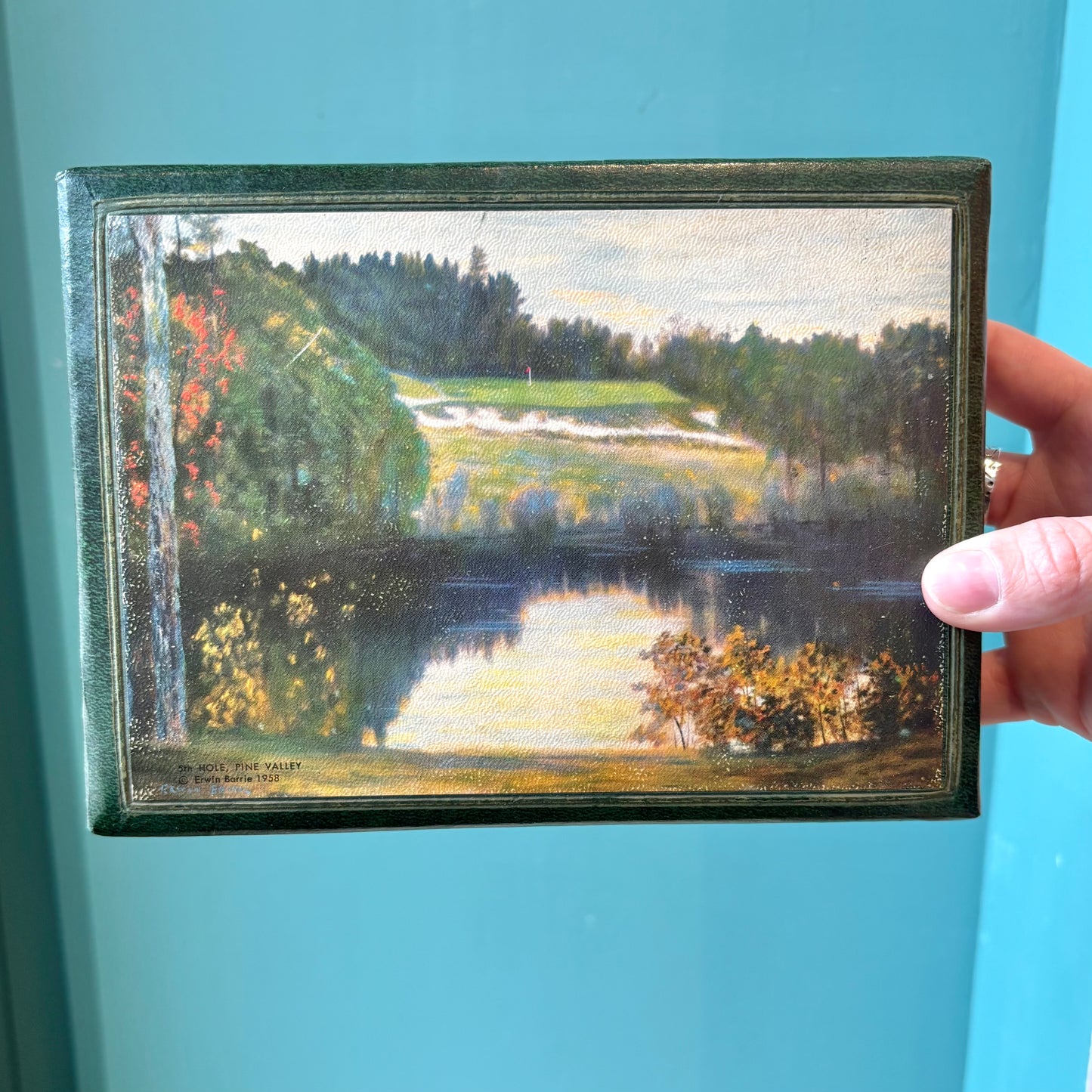 Vintage Pine Valley Golf Club Decorative Box