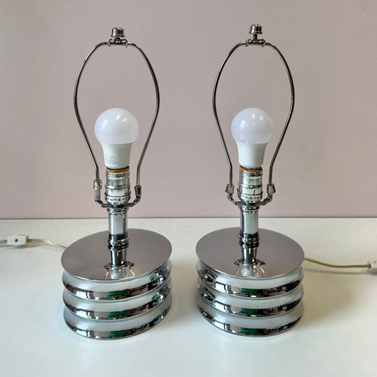 Vintage Small Chrome Table Lamp/item