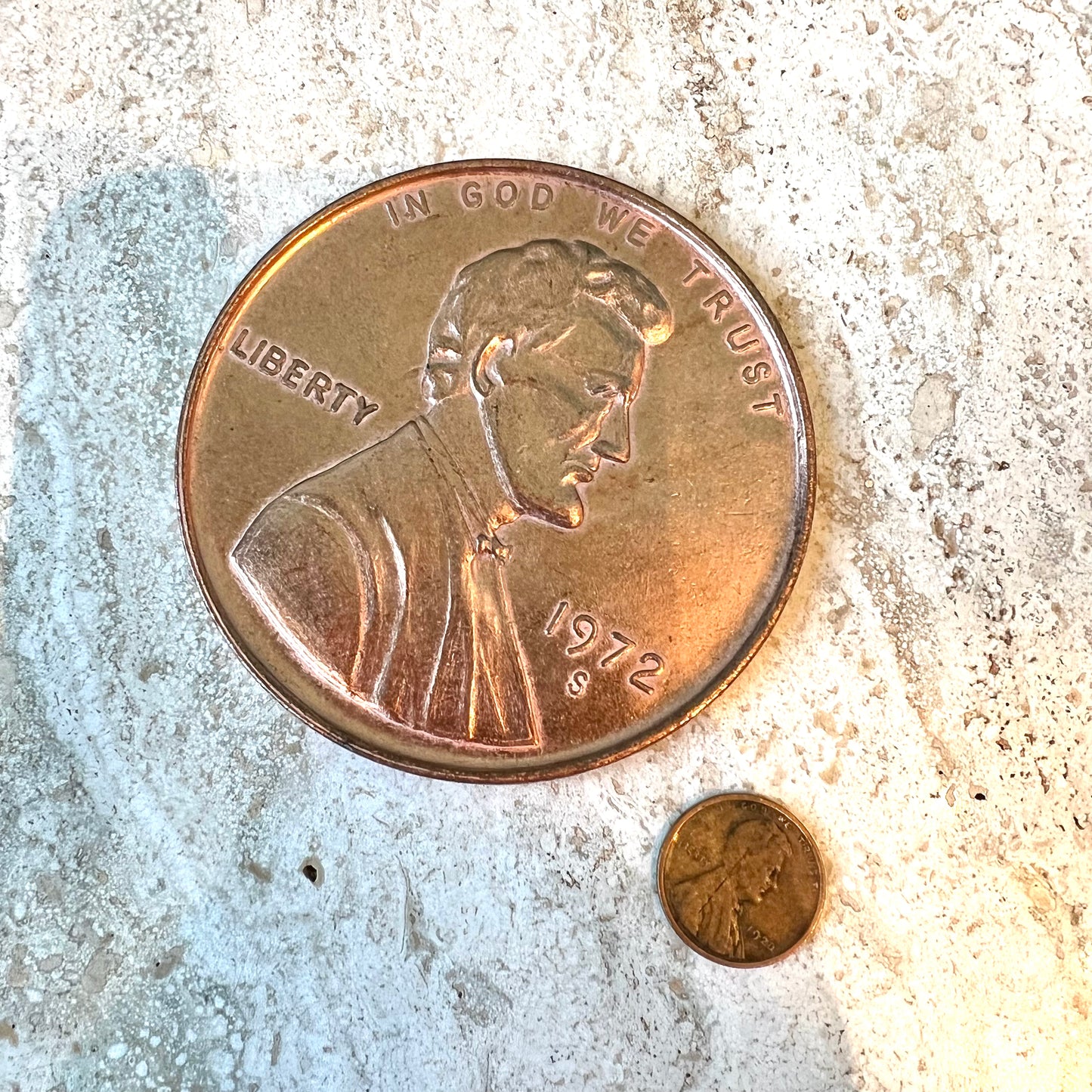 Set of Four Vintage Oversized Novelty Coins