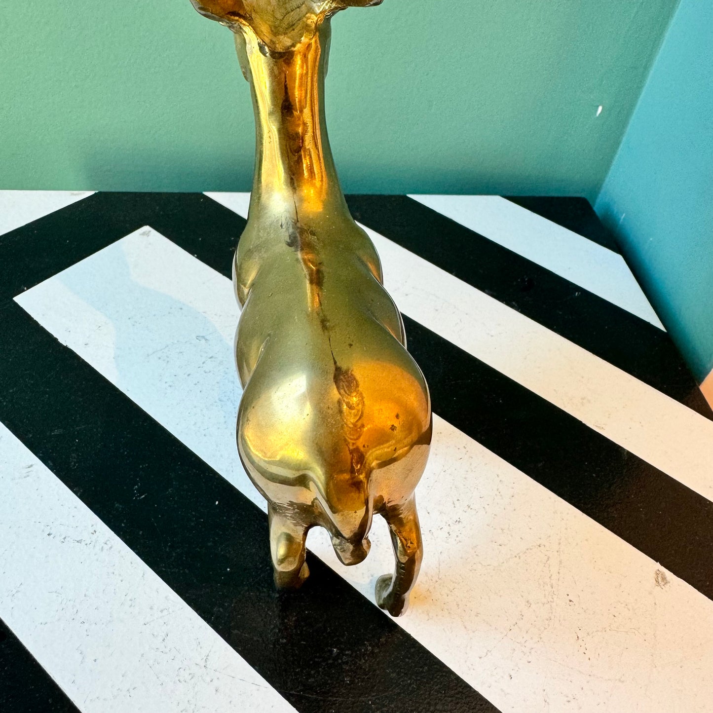 Vintage Brass Gazelle Figurine