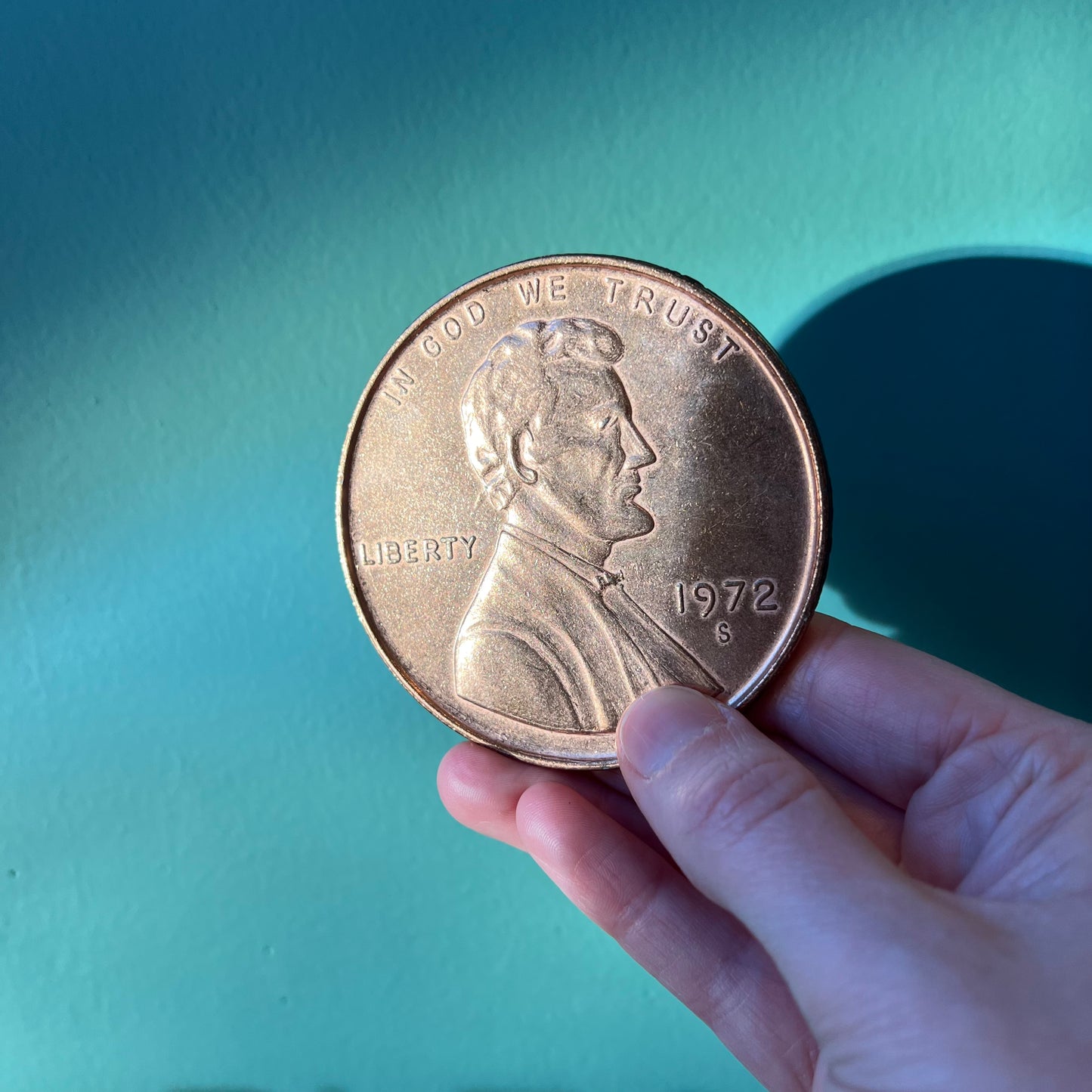 Set of Four Vintage Oversized Novelty Coins
