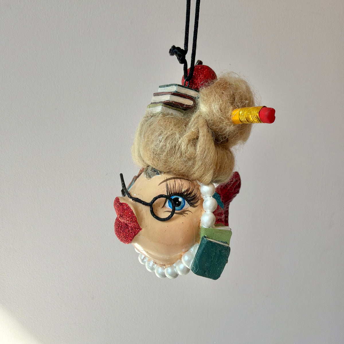 Vintage Katherine's Collection Bookworm Kissing Fish Ornament