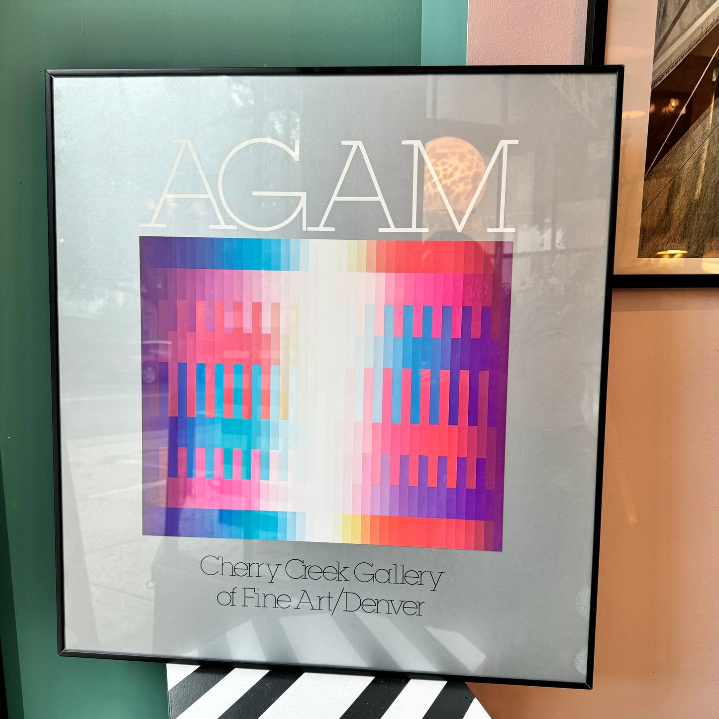 Vintage Framed AGAM Gallery Poster