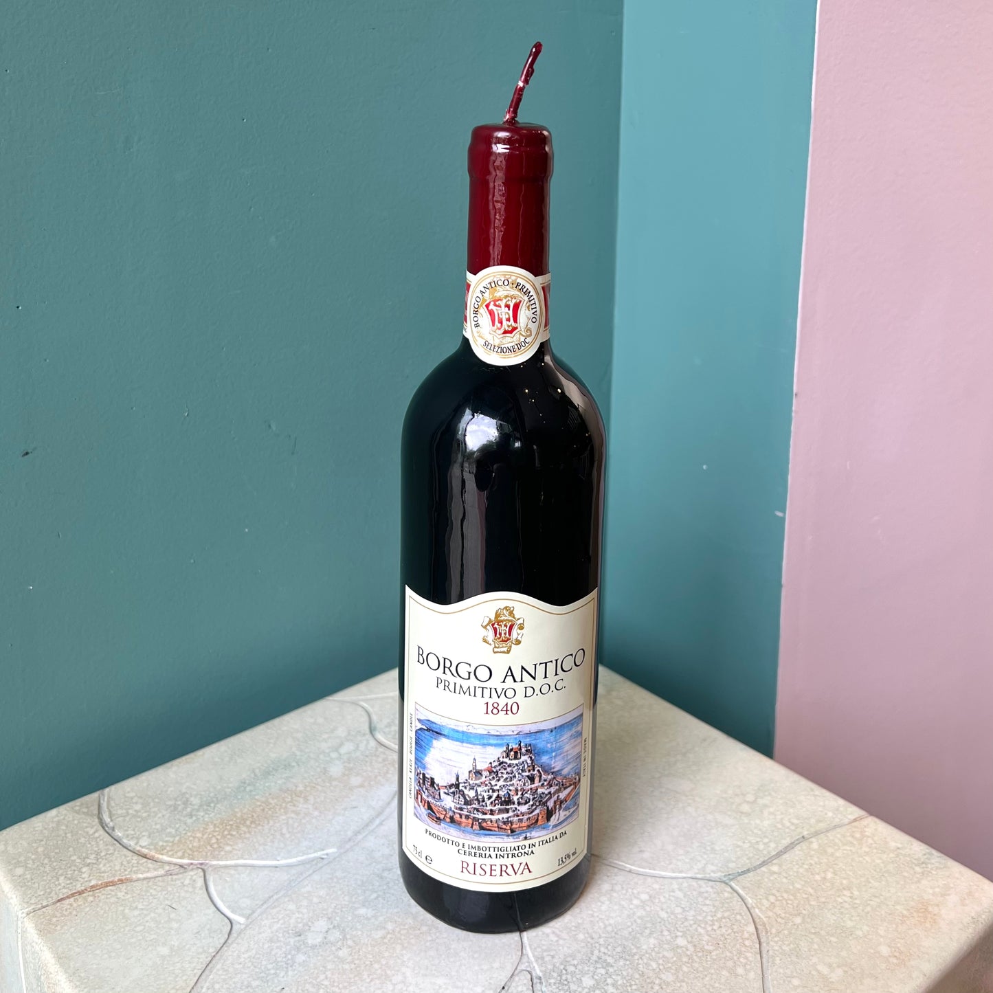 Buon Appetito Wine Bottle Candle