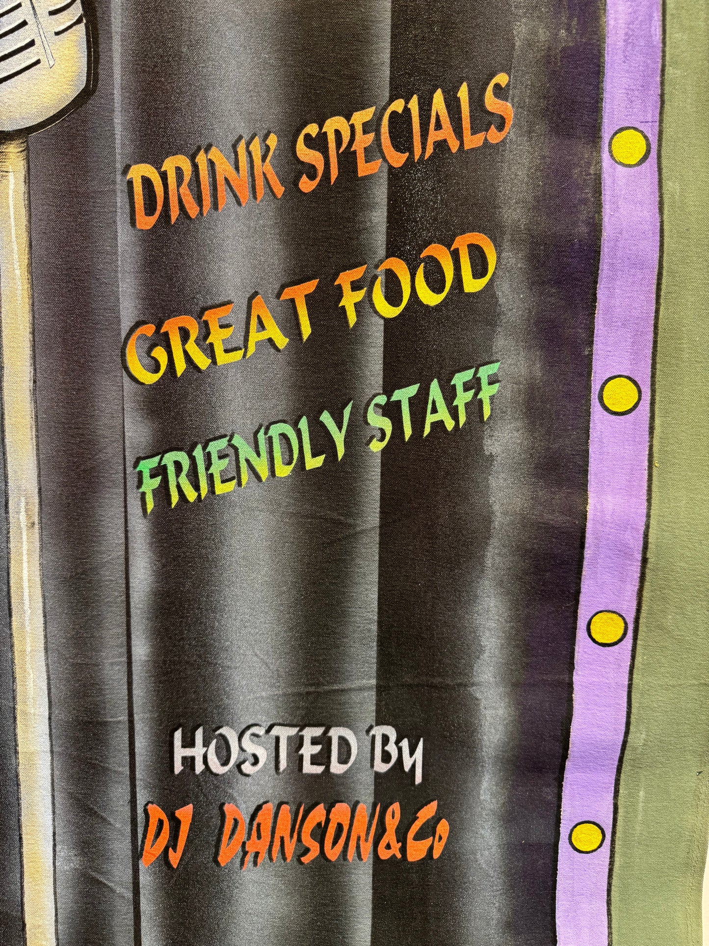 Vintage Hand Painted Original "Karaoke" Artwork