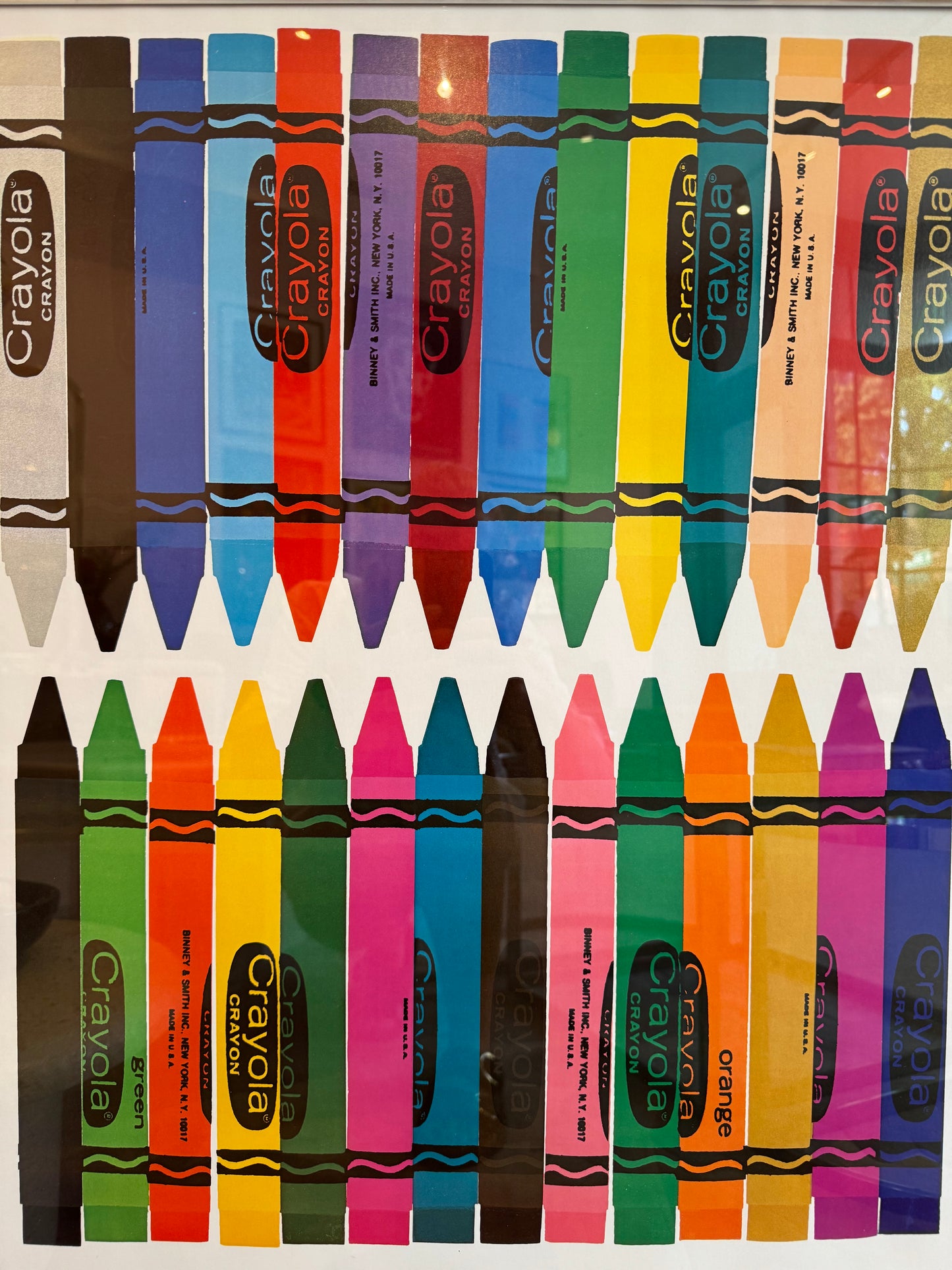 Vintage 1978 Mickey Myers Choice Editions Crayola Poster