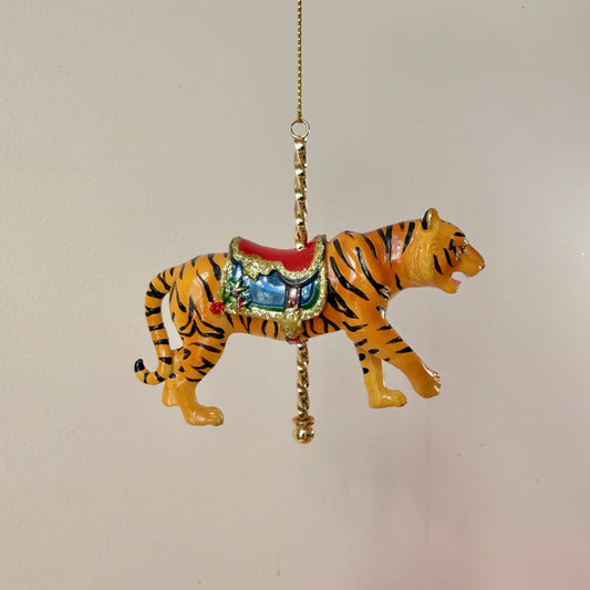 Resin Carousel Tiger Ornament