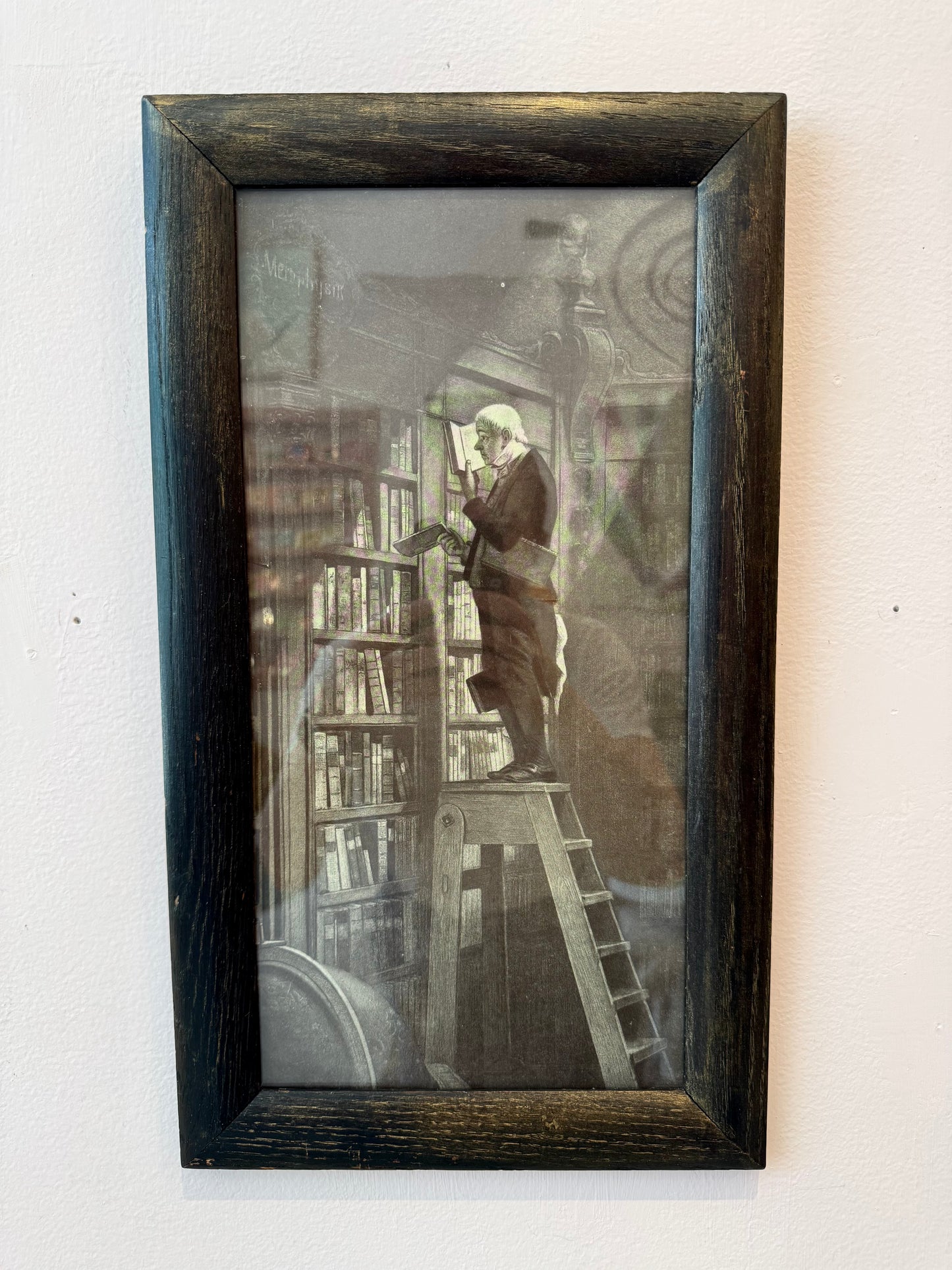 Vintage "The Bookworm" by Carl Spitzweg Framed Print