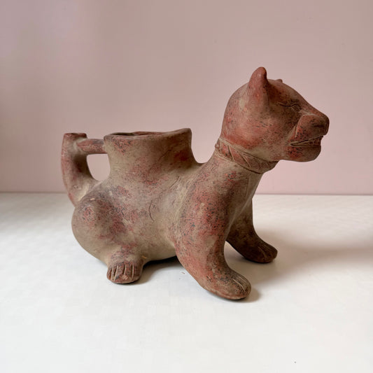 Vintage Mid-Century Colima Mexican Clay Dog Vessel
