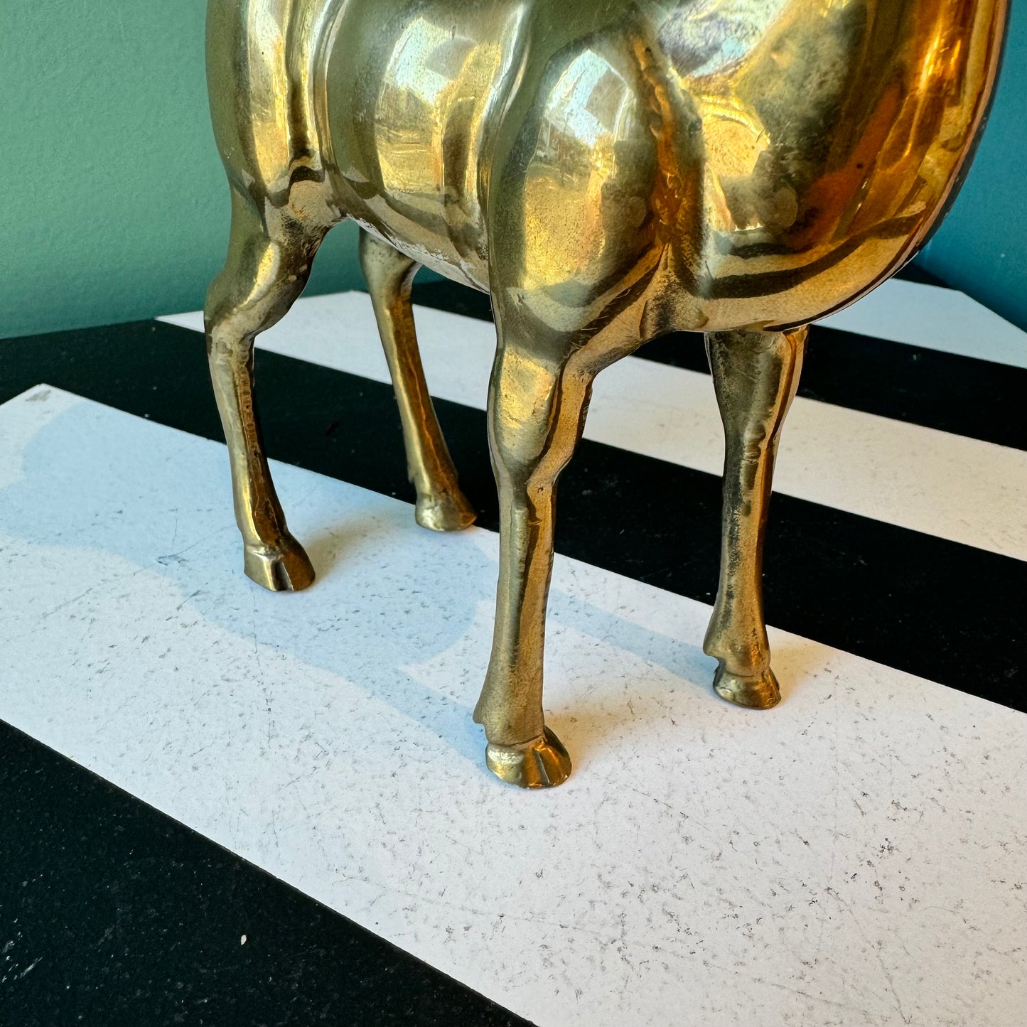 Vintage Brass Gazelle Figurine