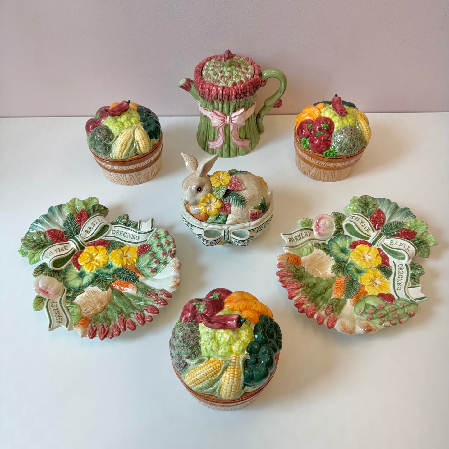 Vintage Fitz & Floyd Herb Garden Collection/Pieces Sold Separately