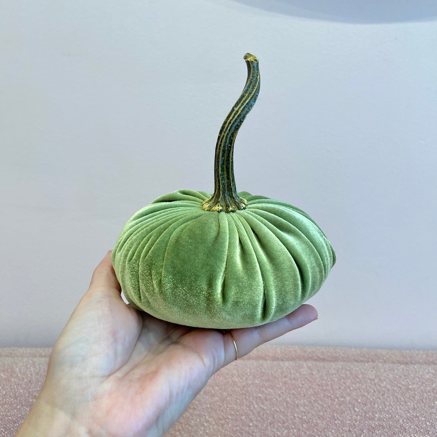 Small Handmade Velvet Pumpkins