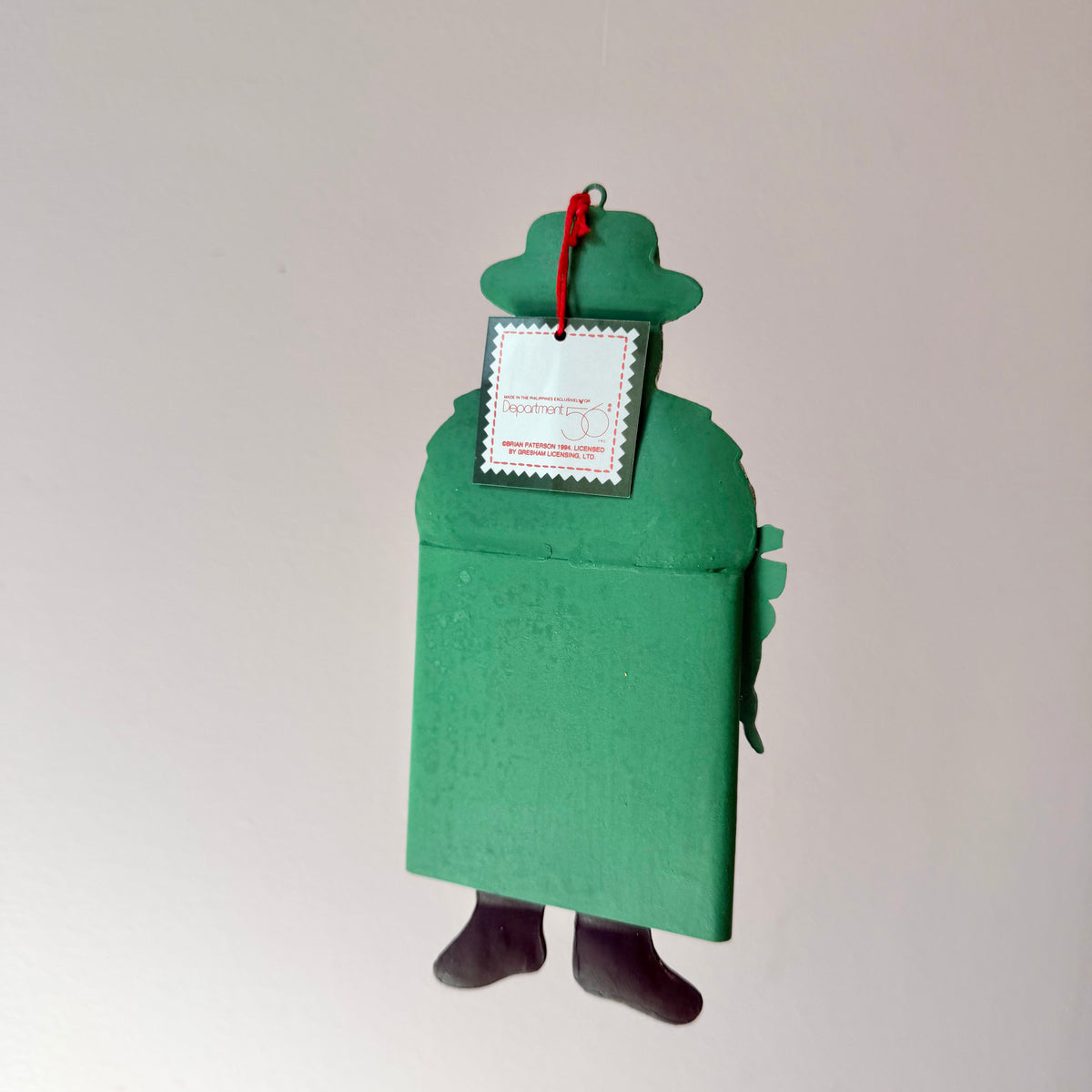 Vintage Department 56 'Santa's Suits' Tin Ornament