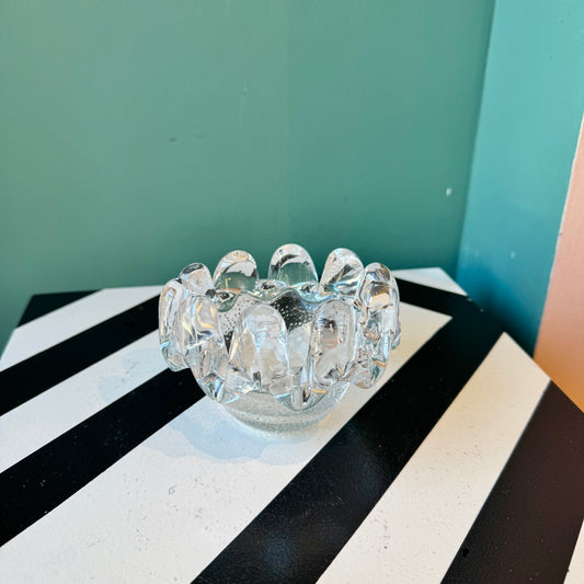 Vintage Kosta Boda Style Glass Ashtray