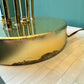 Vintage Mid Century Modern Brass Globe Table Lamp