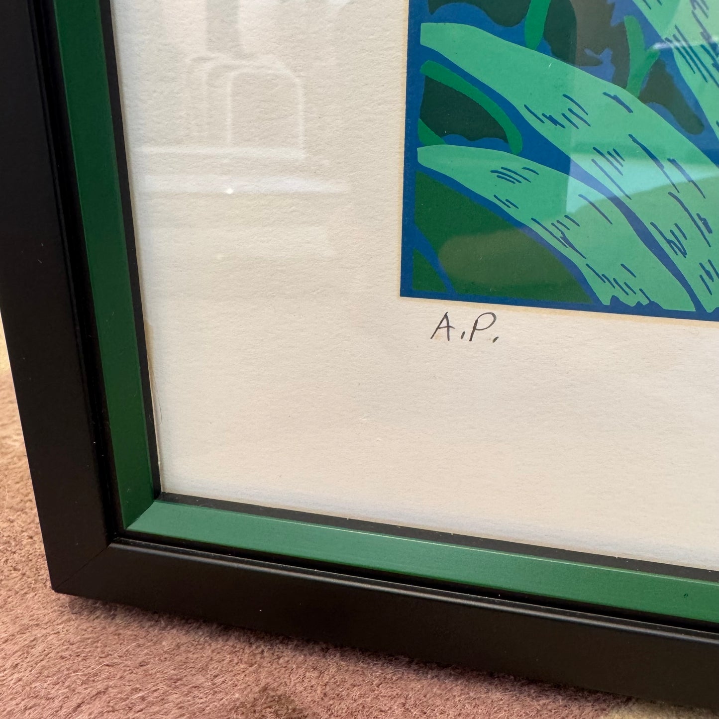 Vintage Framed Edward Sokol “Jungle Sunrise” Original Signed Artist Proof