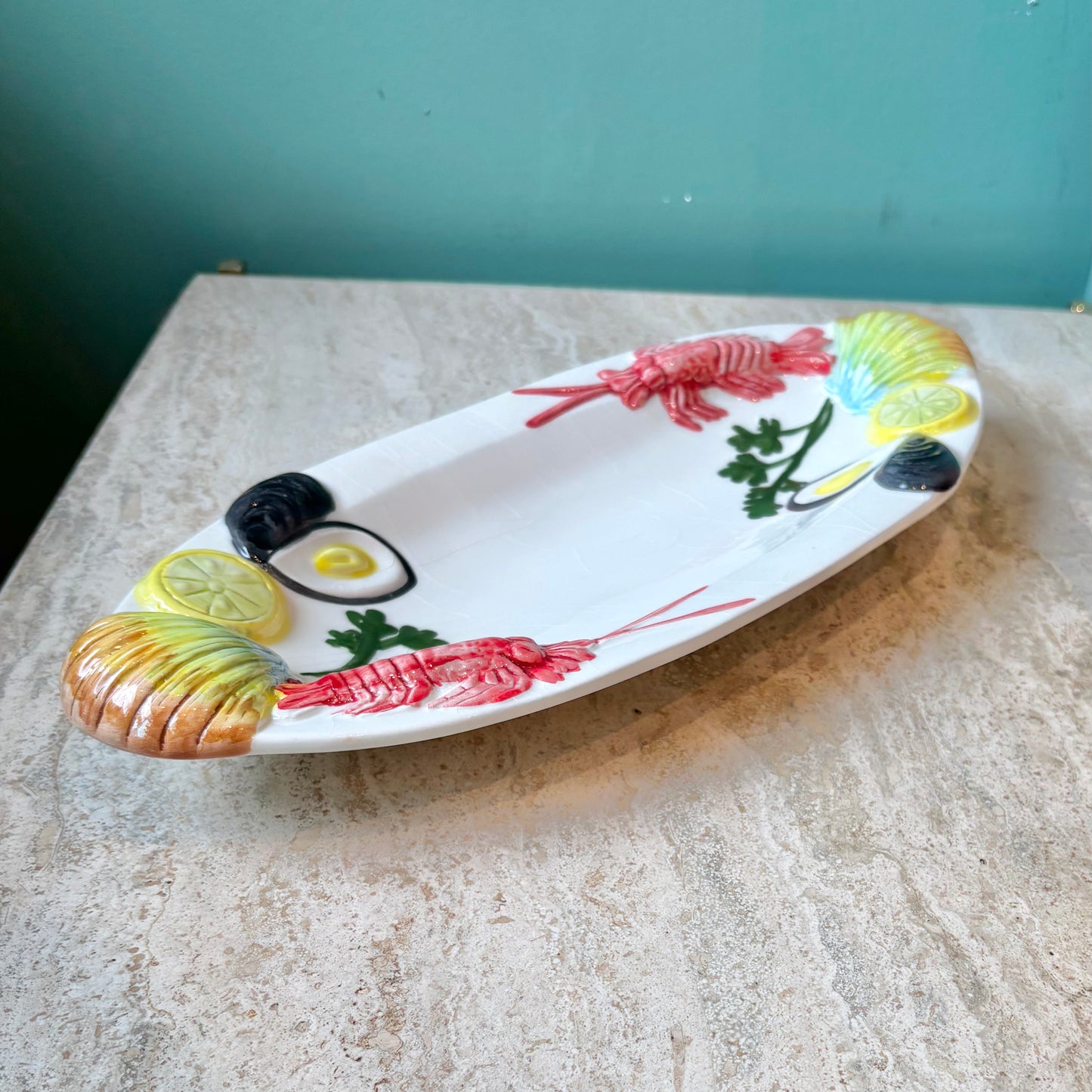 Vintage Italian Seafood Serving Dish/Platter