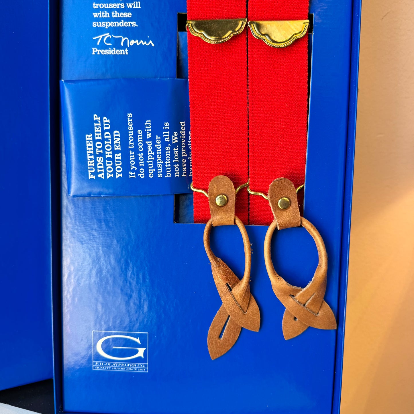 Vintage Advertising ‘We’re Holding Up Our End’ Suspenders Prototype