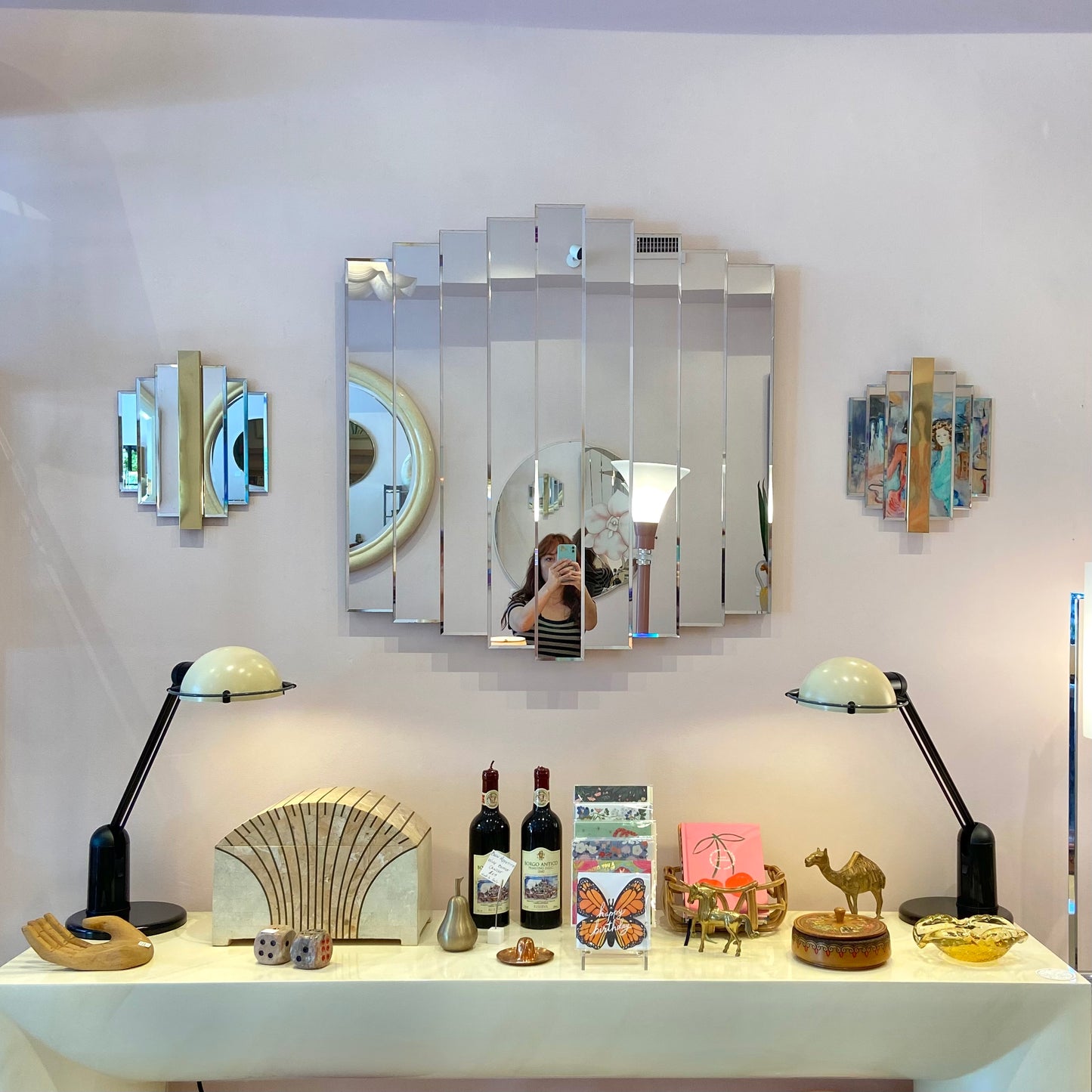 1980's Multi Panel Mirror