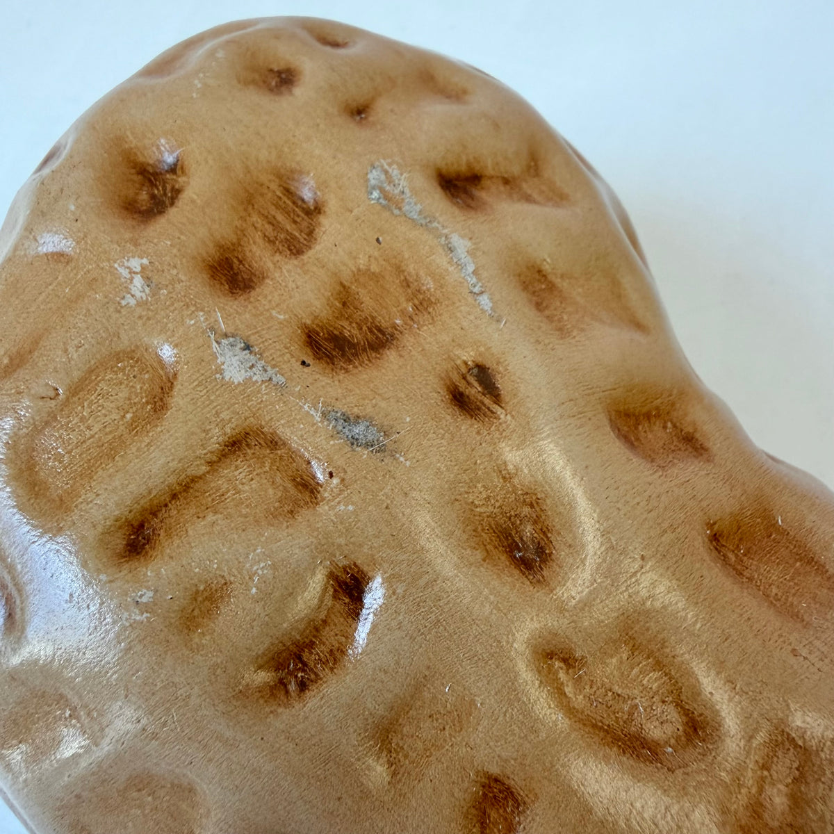 Vintage Lidded Ceramic Peanut Bowl