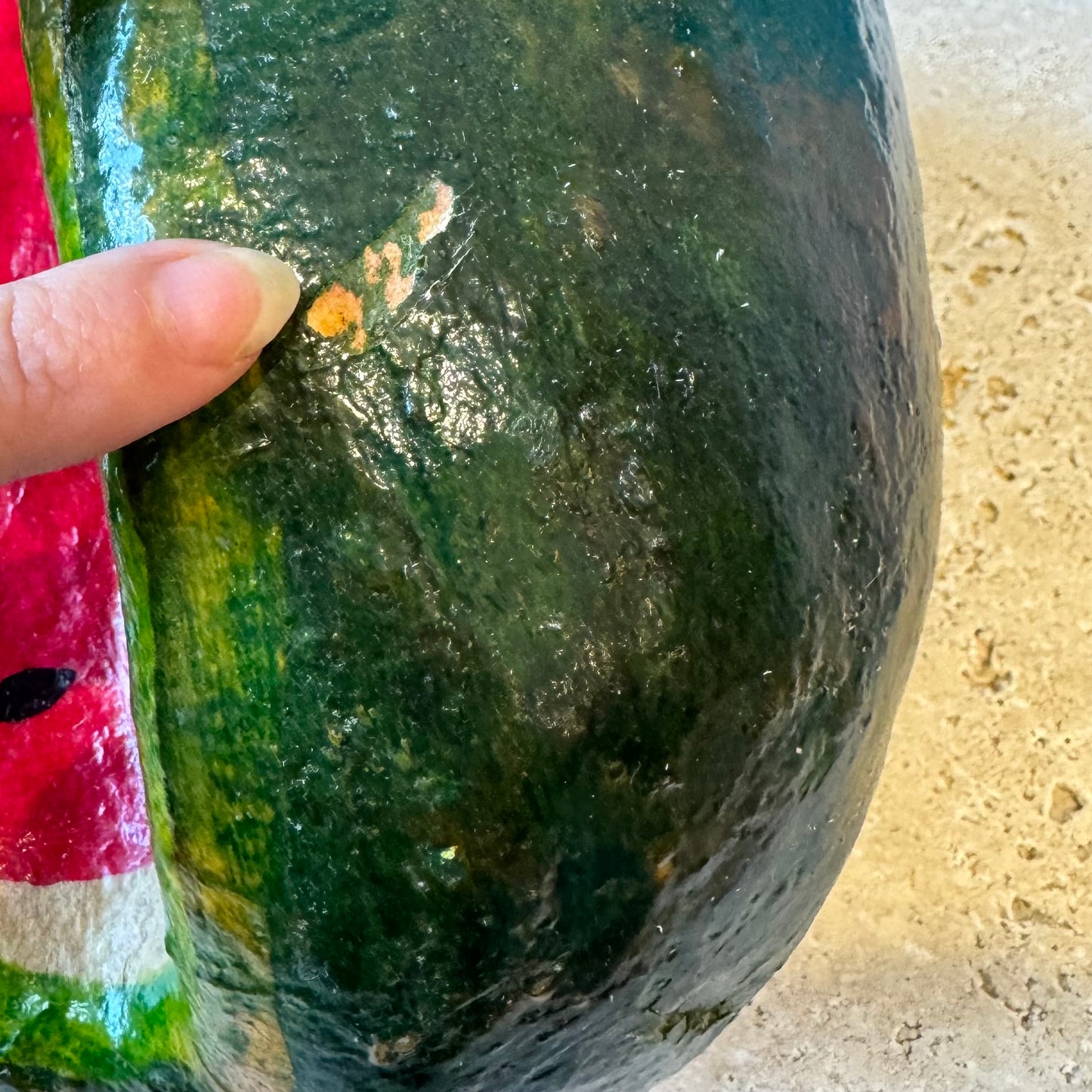 Vintage Mexican Papier Mache Watermelon