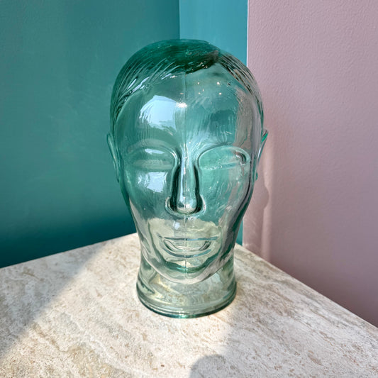 Vintage Glass Mannequin Head