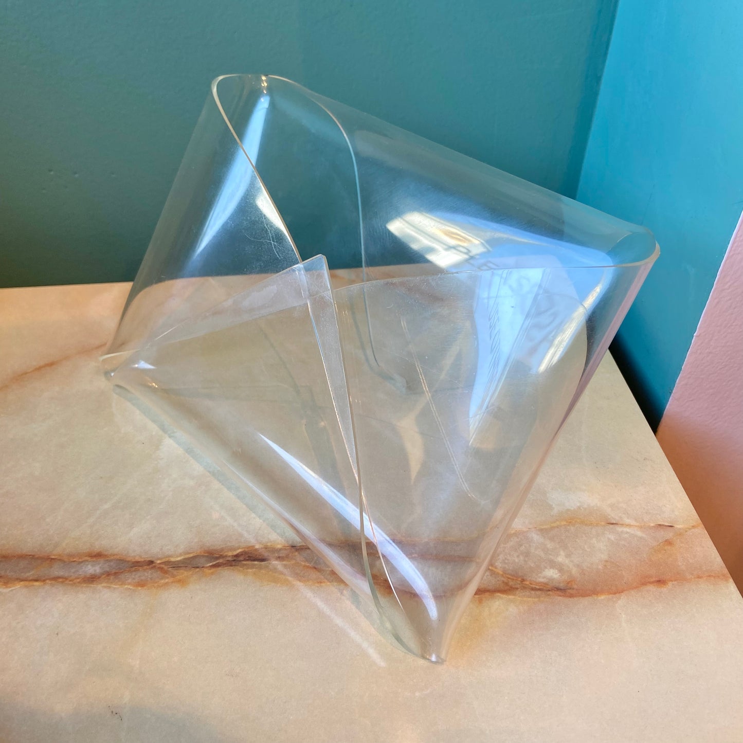 Vintage Lucite Envelope Desk Organizer