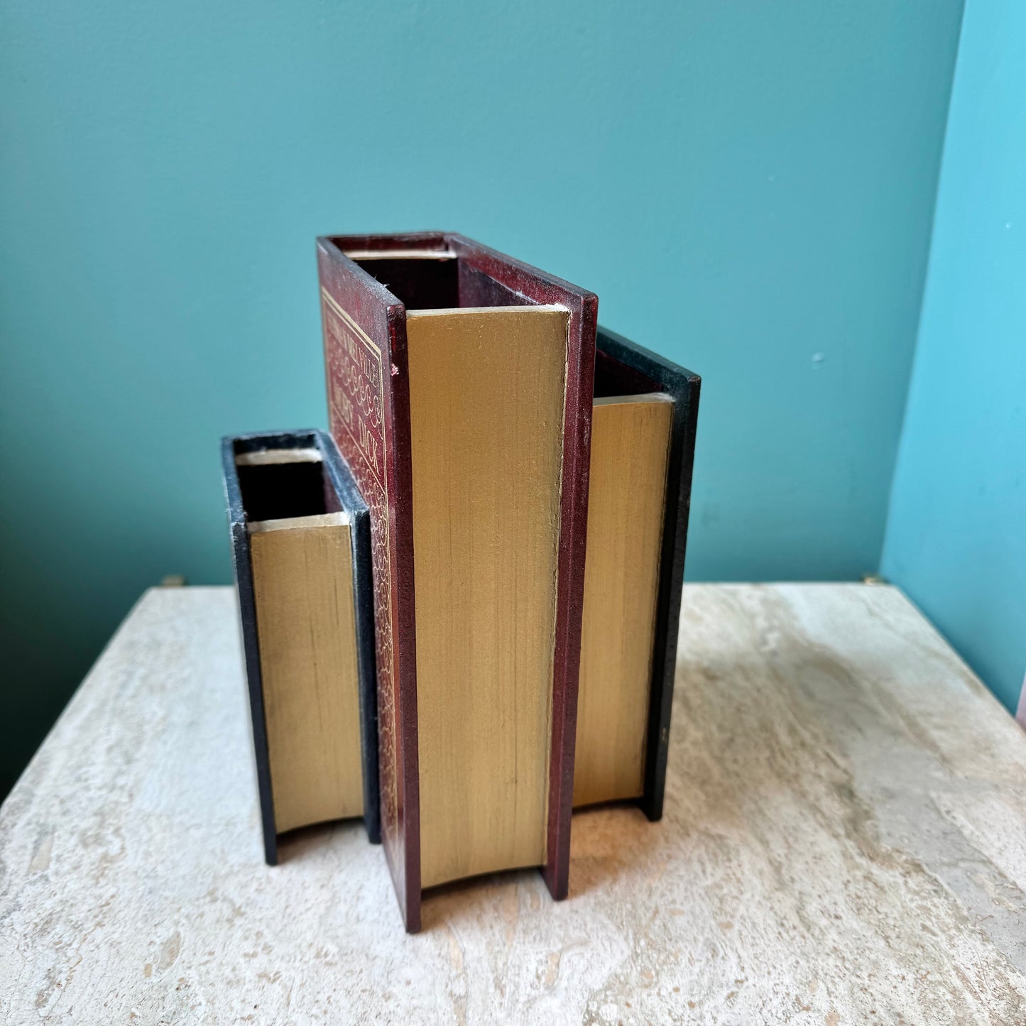Wooden Vintage Classic Novel Book Vase