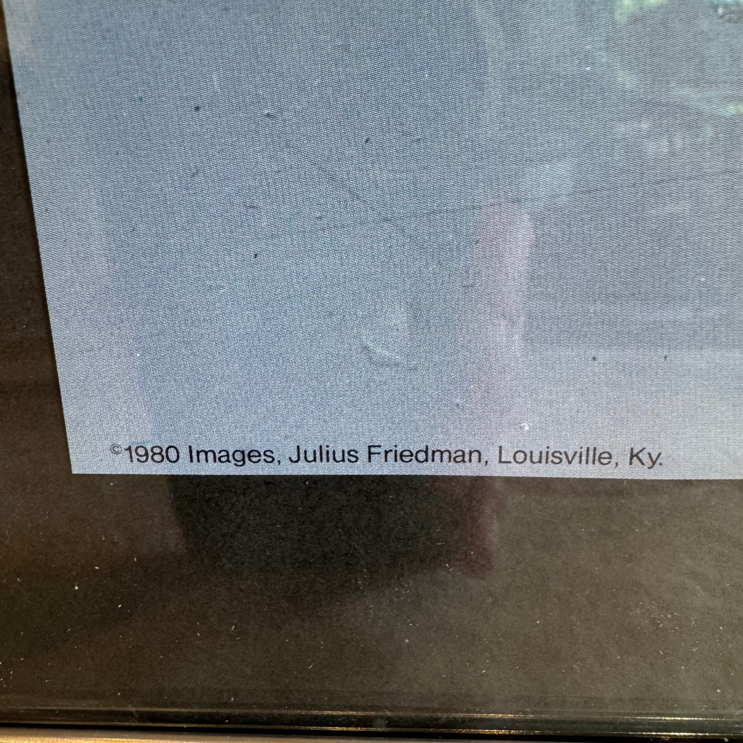 Vintage 1980 Framed Colorful Yolk "Fresh Paint" Poster by Julius Friedman