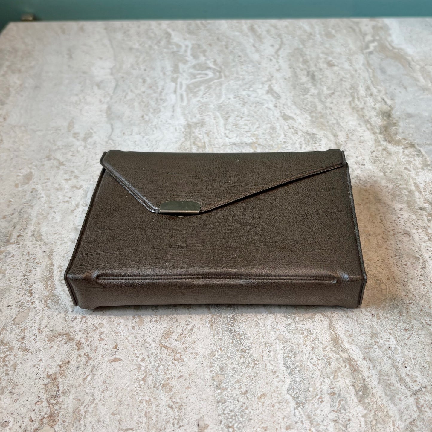 Vintage Set of Bridge Cards and Pad in Holder