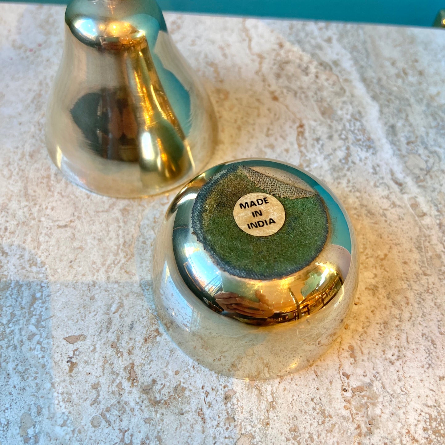 Vintage Brass Pear Trinket Box